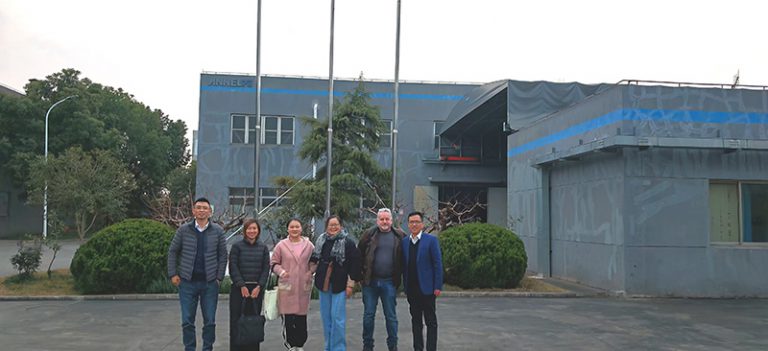 Martin and Uniqlo leaders visit our factory.